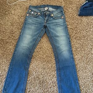 True Religion Men’s Straight Leg Blue Jeans